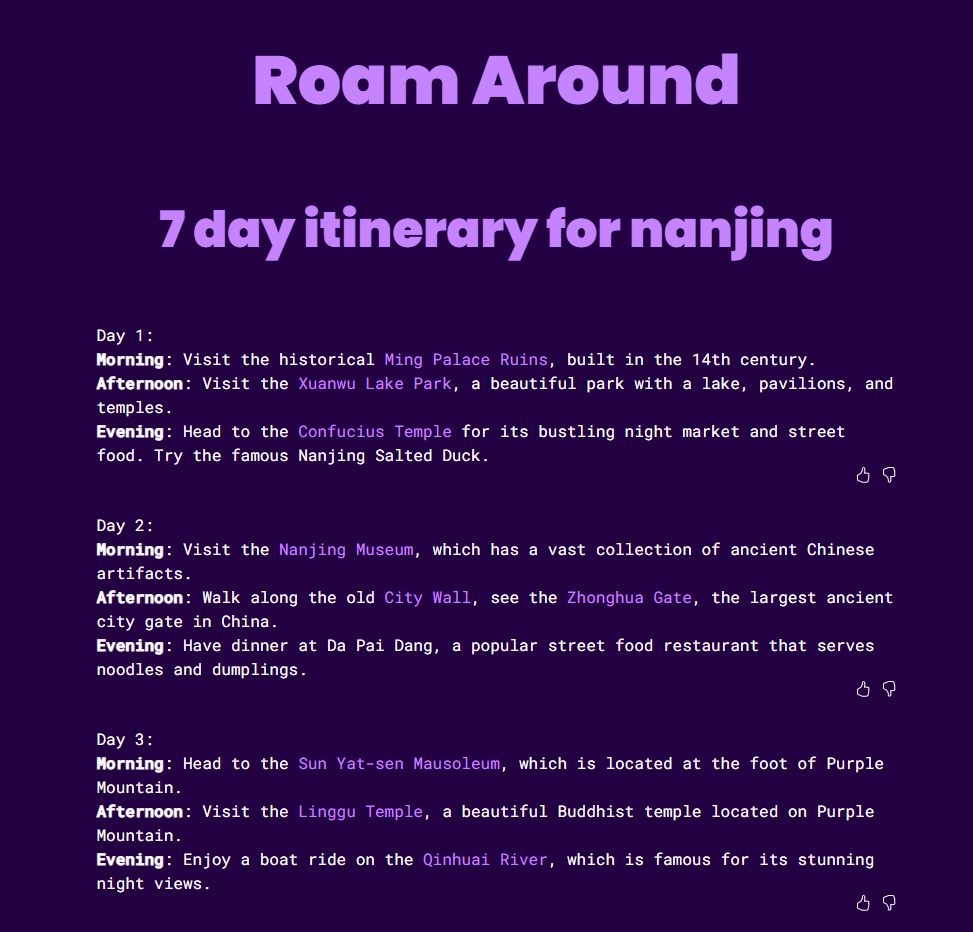 Roam Around